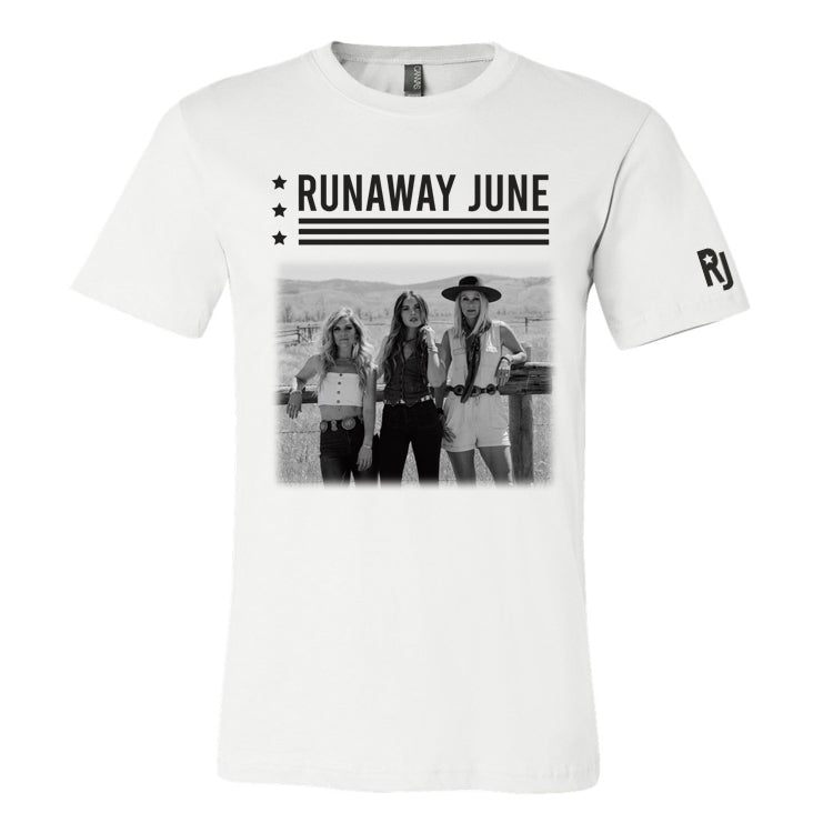 Runaway June White Photo T-Shirt